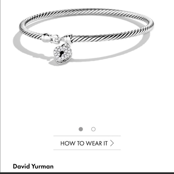 David Yurman Cable bracelet with heart - Picture 6 of 7